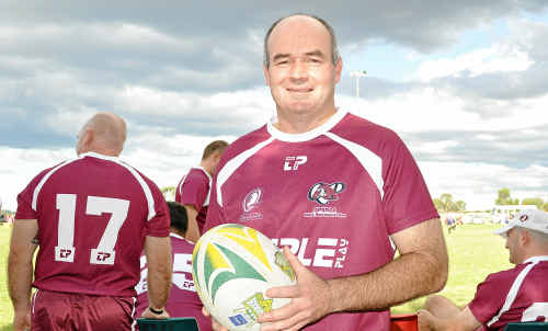 Warwick policeman Glen Roche wore the jersey for the Country Queensland Police team. Warwick policeman Glen Roche wore the jersey for the Country Queensland Police team.